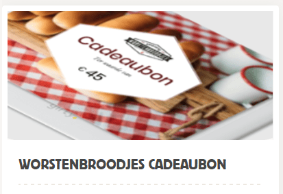 Homepage worstenbroodjes cadeaubon