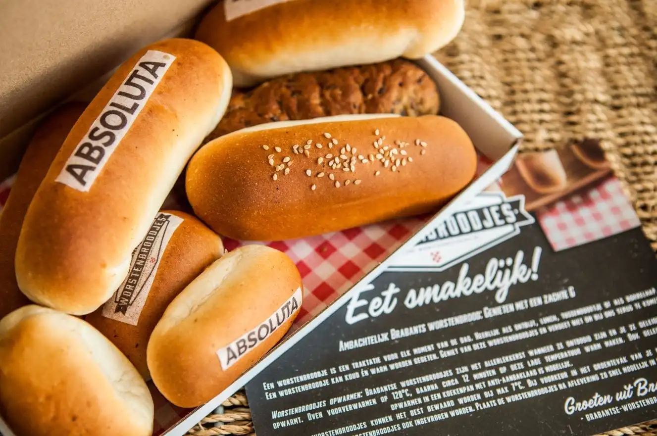 Worstenbroodjes met logo of foto 11 Worstenbroodjes met logo